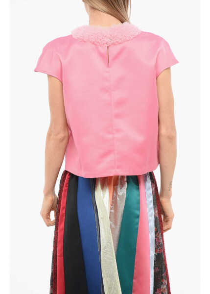 Bluze Viktor & Rolf Tulle Top With Cap Sleeves Pink Femei (BM 17476645) 2