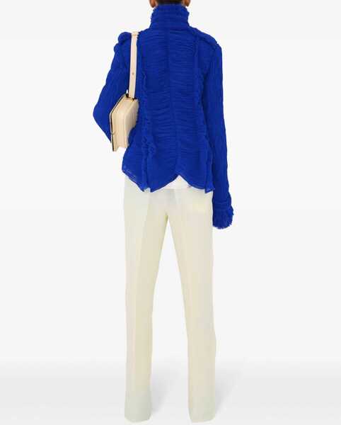 Pantaloni Burberry High-Waisted Tailored Pants With Pleats White Femei (BM 17476654) 4