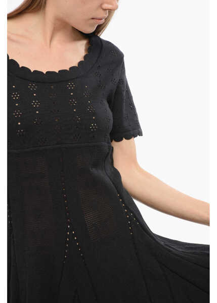 Rochii scurte Viktor & Rolf Spinning Threads Openwork Dress Black Femei (BM 17476810) 3