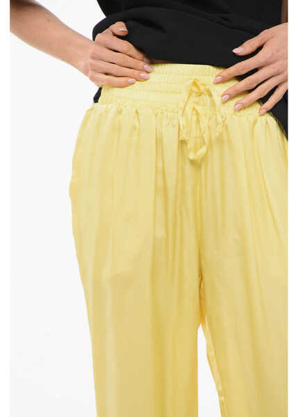 Pantaloni casual Viktor & Rolf Tulle Drawstringed Business Rendezvous Pants Yellow Femei (BM 17476822) 3