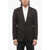 AllSaints Pinstriped Blazer With Peak Lapel Brown