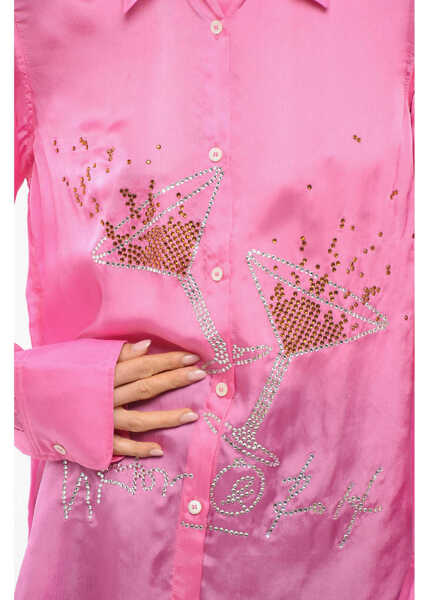 Camasi casual Viktor & Rolf Rhinestones Business Affair Chemisier Pink Femei (BM 17477035) 3