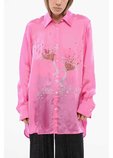 Camasi casual Viktor & Rolf Rhinestones Business Affair Chemisier Pink Femei (BM 17477035) 1