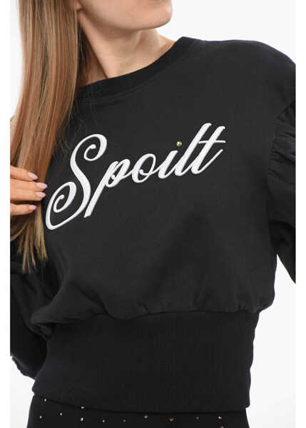Bluze de trening Viktor & Rolf Cropped Dramatic Sweatshirt With Puffed Sleeves Black Femei (BM 17477053) 3