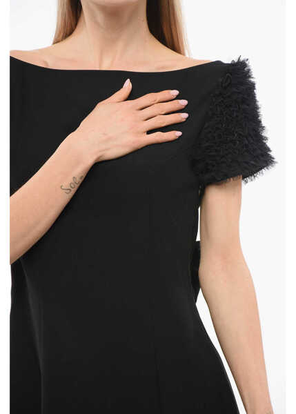 Rochii lungi Viktor & Rolf Tulle Sleeved Raglan Dress Black Femei (BM 17477074) 3