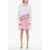 Viktor & Rolf Tulle Pinstriped Chemisier With Tulle Volant White