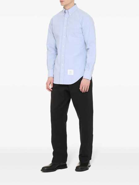 Camasi casual Thom Browne Shirts Blue Barbati (BM 17477379) 2