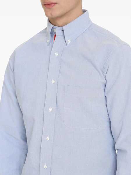 Camasi casual Thom Browne Shirts Blue Barbati (BM 17477379) 4