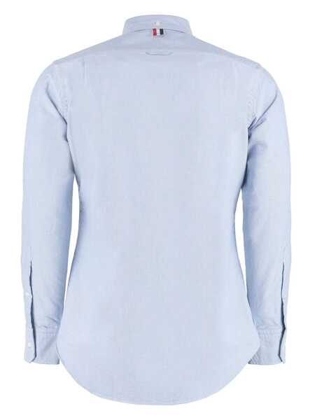 Camasi casual Thom Browne Shirts Blue Barbati (BM 17477379) 5