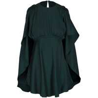 Rochii 'Eden' Green Mini Dress With Ruched Shoulder In Viscose Woman Femei
