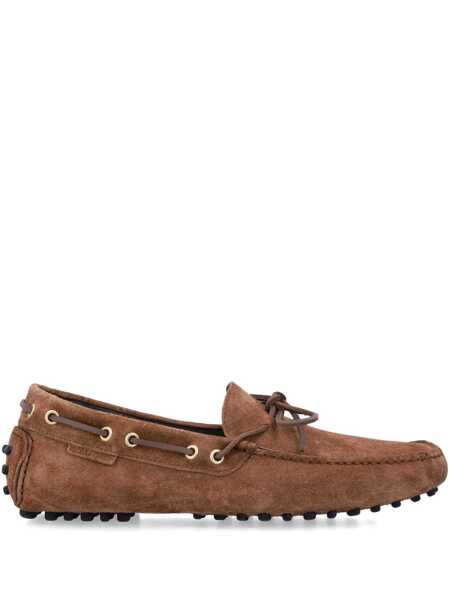 Bocanci Tom Ford Tom Ford Suede Rod Driver Loafer DARK WISKY Barbati (BM 17478675) 1