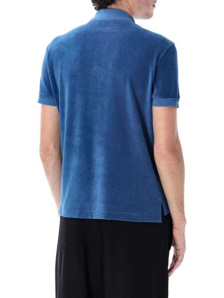 Tricouri Polo Tom Ford Tom Ford Towelling Polo DENIM BLUE Barbati (BM 17478681) 2