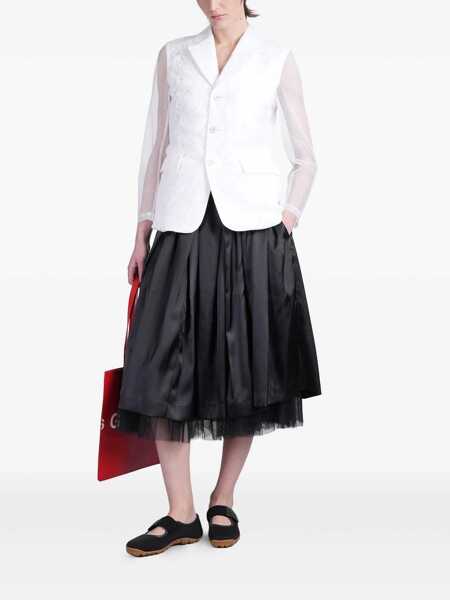 Sacouri Comme des Garons Comme Des Garons White Blazer Clothing WHITE Femei (BM 17481420) 2