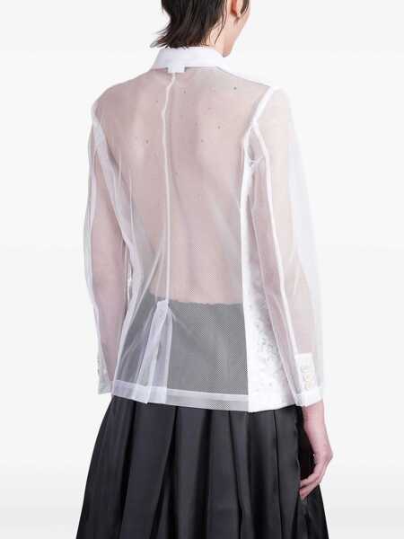 Sacouri Comme des Garons Comme Des Garons White Blazer Clothing WHITE Femei (BM 17481420) 4