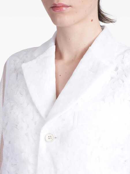 Sacouri Comme des Garons Comme Des Garons White Blazer Clothing WHITE Femei (BM 17481420) 5