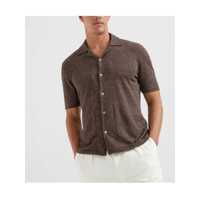 Camasi Brunello Cucinelli pentru Barbati - Camasi Brunello Cucinelli Brunello Cucinelli Linen Shirt BROWN Barbati (BM 17482053) - B-mall.ro