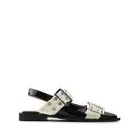 Balerini Ganni 'Wide Belt Buckle' Ballet Flats Femei