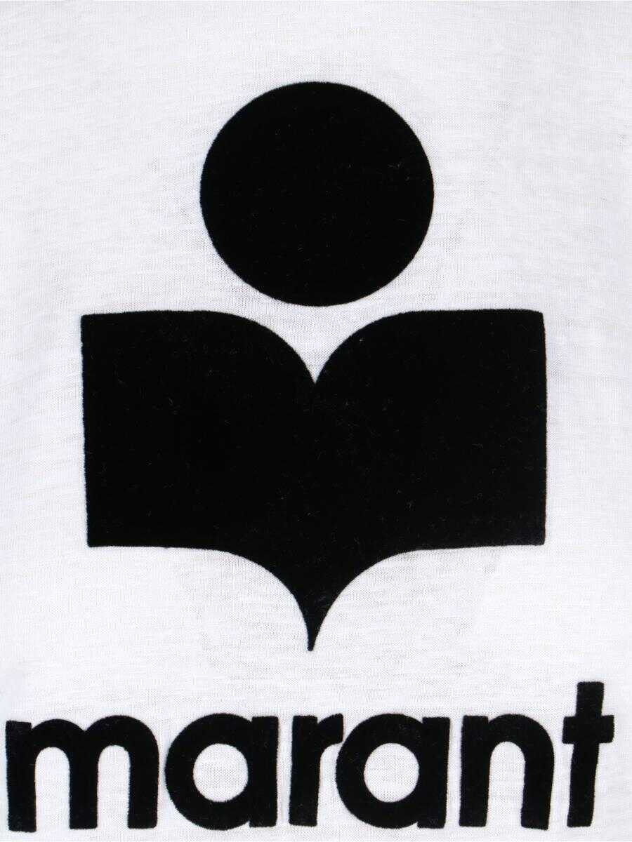 Topuri Isabel Marant Isabel Marant toile T-Shirts And Polos WHITE Femei (BM 17483337) 3