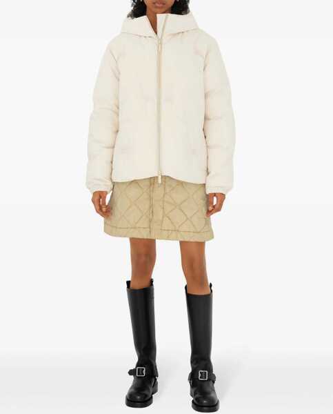 Fuste scurte Burberry Quilted Miniskirt With Hidden Placket Beige Femei (BM 17483935) 2