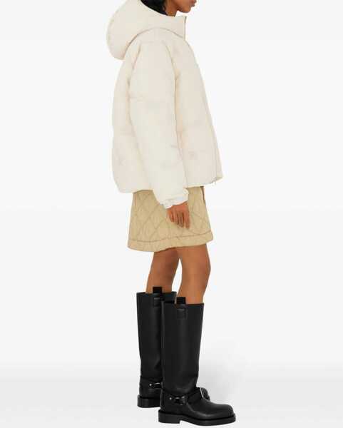 Fuste scurte Burberry Quilted Miniskirt With Hidden Placket Beige Femei (BM 17483935) 3