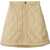 Burberry Quilted Miniskirt With Hidden Placket Beige