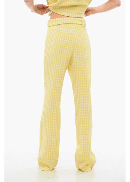 Pantaloni casual Viktor & Rolf 70S Flared Buckle Pants Yellow Femei (BM 17483938) 2