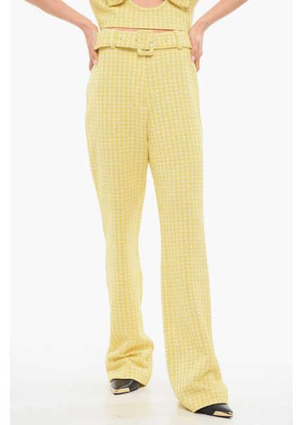 Pantaloni casual Viktor & Rolf 70S Flared Buckle Pants Yellow Femei (BM 17483938) 1