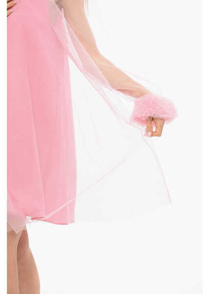 Rochii elegante Viktor & Rolf Tulle Dress With Boat Neckline Pink Femei (BM 17483950) 4
