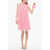 Viktor & Rolf Tulle Dress With Boat Neckline Pink