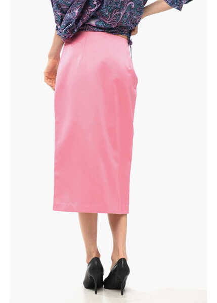 Fuste lungi Viktor & Rolf Hollywood Pencil Skirt With Tulle Slit Pink Femei (BM 17483953) 2