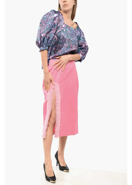 Fuste lungi Viktor & Rolf Hollywood Pencil Skirt With Tulle Slit Pink Femei (BM 17483953) 4