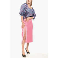 Fuste lungi Viktor & Rolf Dama - Fuste lungi Viktor & Rolf Hollywood Pencil Skirt With Tulle Slit Pink Femei (BM 17483953) - B-mall.ro