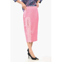 Fuste lungi Hollywood Pencil Skirt With Tulle Slit Femei