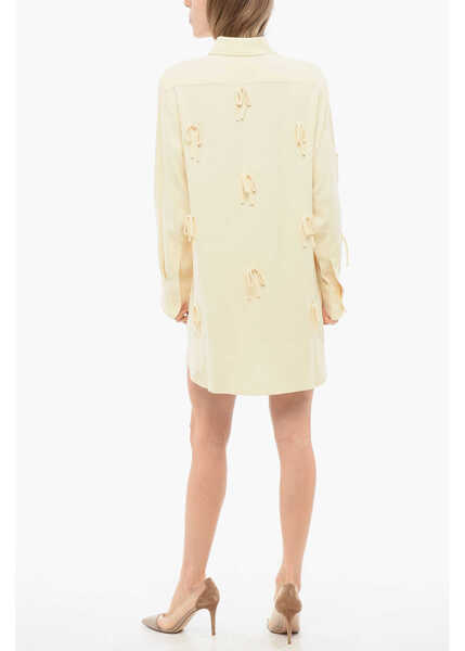 Rochii scurte Viktor & Rolf Tulle Long Bed Of Bows Shirt Beige Femei (BM 17483995) 2