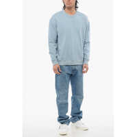Bluze de trening TEN C pentru Barbati - Bluze de trening TEN C Solid Color Brushed Cotton Crewneck Sweatshirt Blue Barbati (BM 17484004) - B-mall.ro