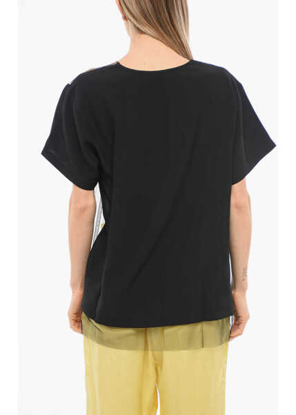 Rochii scurte Viktor & Rolf Tulle Semi-Sheer Floating Time Dress Black Femei (BM 17484115) 2