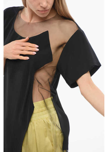 Rochii scurte Viktor & Rolf Tulle Semi-Sheer Floating Time Dress Black Femei (BM 17484115) 3