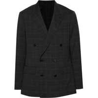 Sacouri Double-Breasted Checkered Blazer Barbati