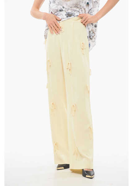 Pantaloni casual Viktor & Rolf Tulle Flared Bad Of Bows 2 Pants White Femei (BM 17484127) 1