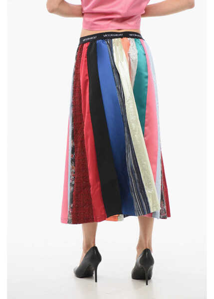 Fuste lungi Viktor & Rolf Multicolored Striped Wasteful Wearing Skirt Multicolor Femei (BM 17484133) 2