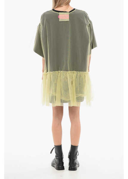 Rochii scurte Viktor & Rolf Tulle Over Free Spirit Dress With Tulle Volant Green Femei (BM 17484142) 2