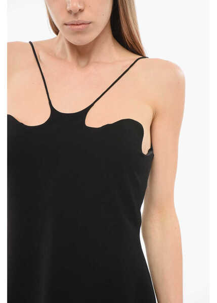 Rochii scurte MONOT Solid Color Mini Dress With Back Zip Black Femei (BM 17484163) 3