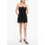 MONOT Solid Color Mini Dress With Back Zip Black