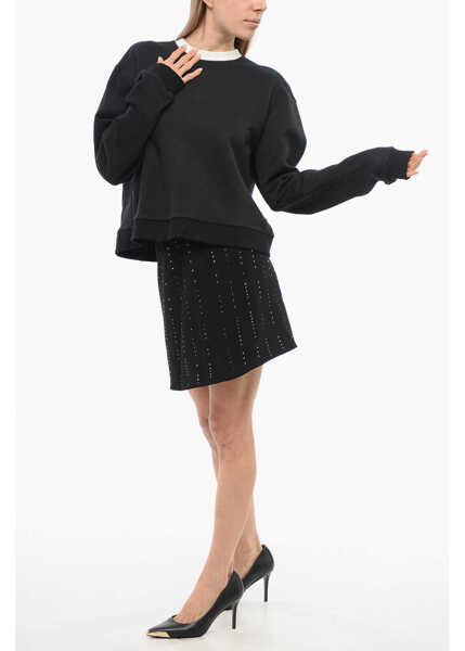 Bluze de trening Viktor & Rolf Open Back Bow & Slit Sweatshirt Black Femei (BM 17484166) 4