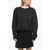 Viktor & Rolf Open Back Bow & Slit Sweatshirt Black