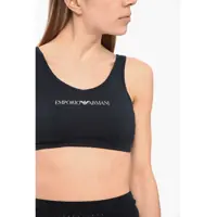 Sutiene Dama - Sutiene Emporio Armani Emporio Stretch Cotton Sports Bra With Printed Logo Blue Femei (BM 17484172) - B-mall.ro