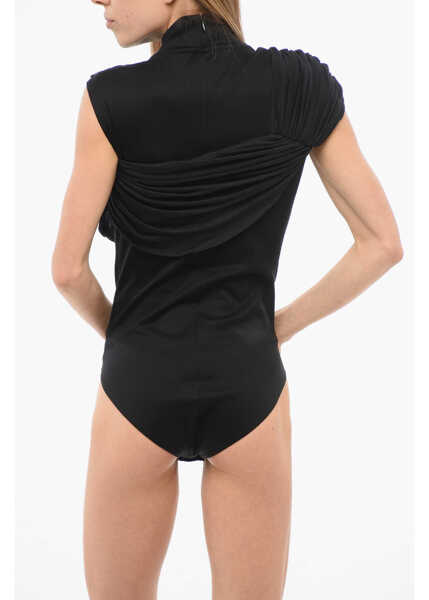Body-uri Viktor & Rolf Draped Turtleneck Bodysuit Black Femei (BM 17484175) 2