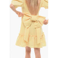 Imbracaminte Viktor & Rolf Dama - Rochii scurte Viktor & Rolf Volant Kiss Me Darling Dress With Puffed Sleeves Yellow Femei (BM 17484181) - B-mall.ro