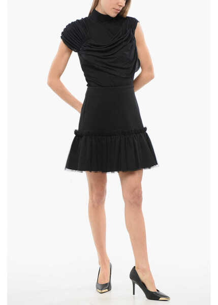 Fuste casual Viktor & Rolf Dream Mini Skirt With Tulle Volant Black Femei (BM 17484190) 4