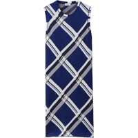 Rochii scurte Silk Sleeveless Dress With Checkered Motif Femei